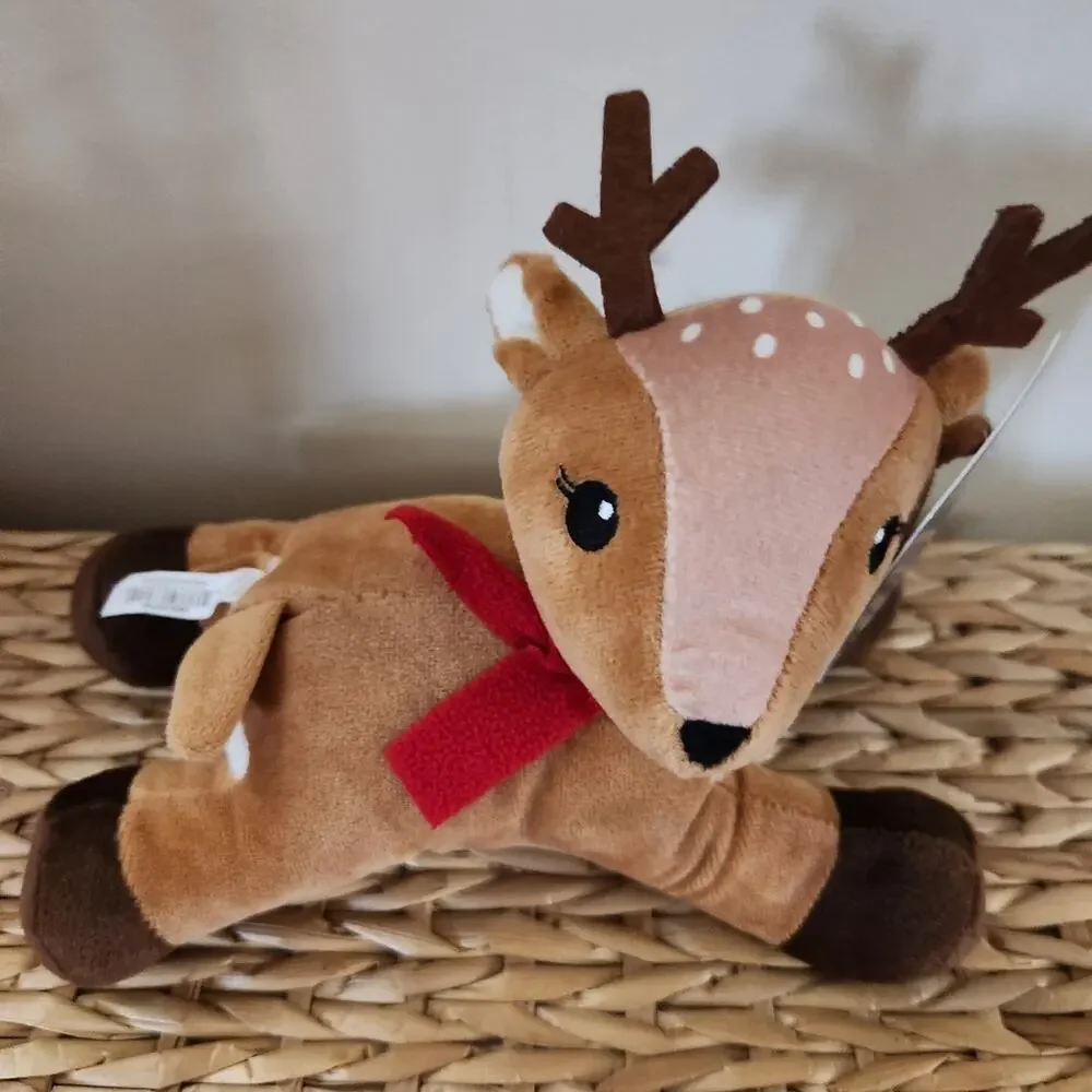New Dog Squeaky Toys Holiday Christmas Winter Rein Deer Truck Set of 2